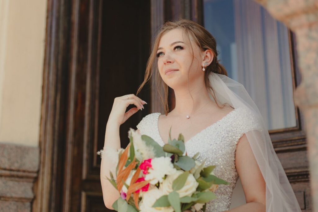 Bride with a bouquet of lifestyle